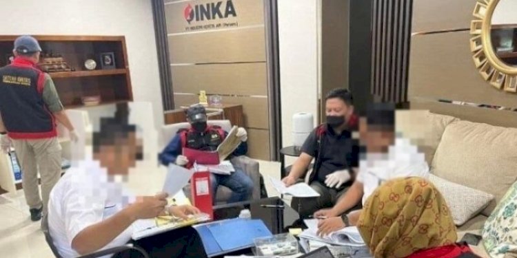 Penggeledahan Kejati Jawa Timur di Kantor PT INKA Madiun/Ist