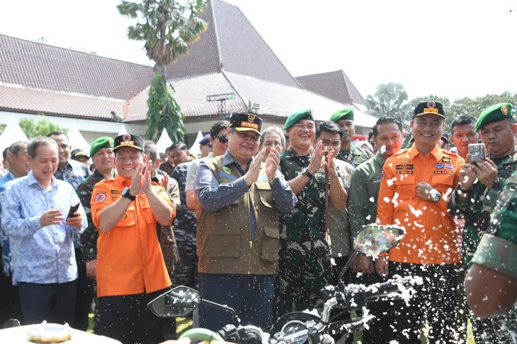 Ketua Umum Partai Golkar, Airlangga Hartarto saat berkunjung ke Palembang. (ist/rmolsumsel.id) 