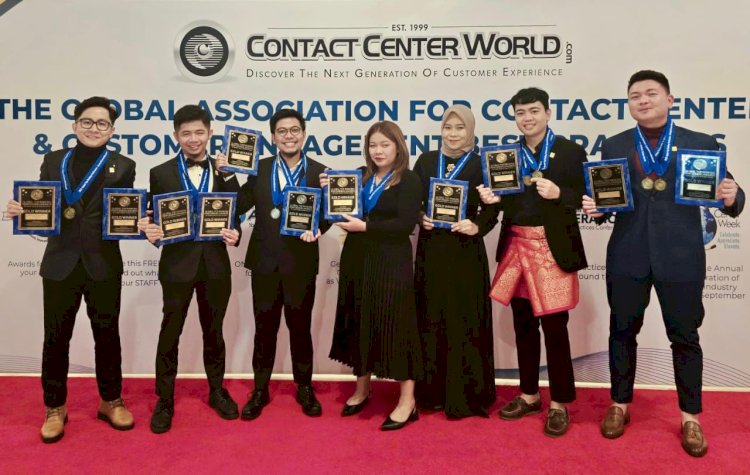 Saat PLN menerjma penghargaan di ajanc global GCCWA. (Dokumentasi PLN)