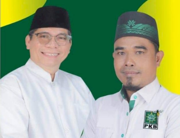 Pasangan calon Konar Zuber dan Emi Sumitra. (ist/rmolsumsel.id) 