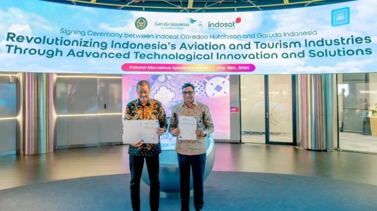 Sinergi antara dua instansi ini direpresentasikan melalui penandatangan komitmen kerja sama di Kantor Pusat Indosat Ooredoo Hutchison di Jakarta/ist