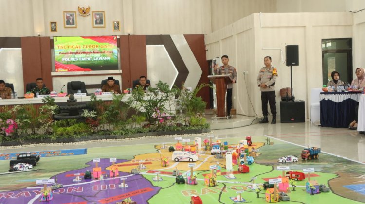 Polres Empat Lawang mengadakan Tactical Floor Game/ist