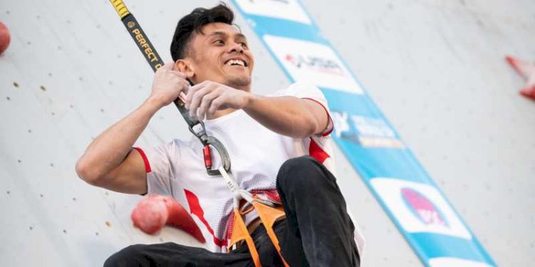  Atlet panjat tebing Indonesia, Veddriq Leonardo/iMSPORT.TV