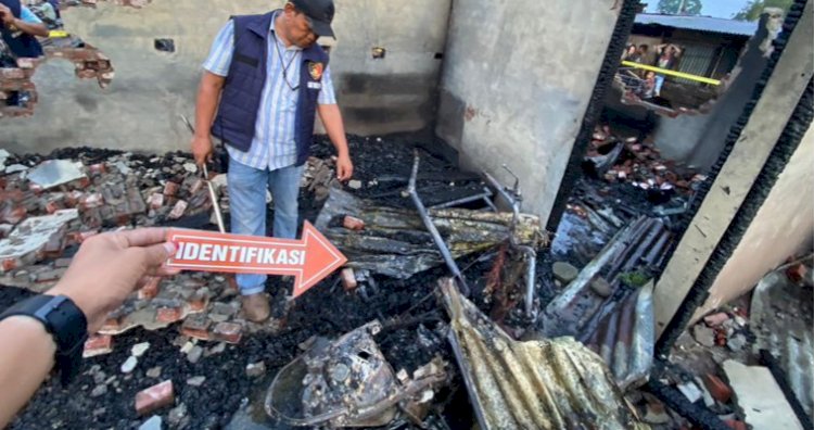 Polisi berikan penjelasan penyebab kebakaran yang menghanguskan 6 kios di Jalan Kalimantan Kota Lubuklinggau.(Handout)