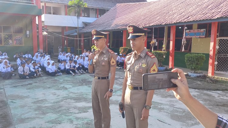 Sermadatar M.Rohman Prayoga/M.Rohim Prayogi Saat Memberikan Motivasi Kepada Siswa SMPN1 Pagar Alam/Foto: Taufik
