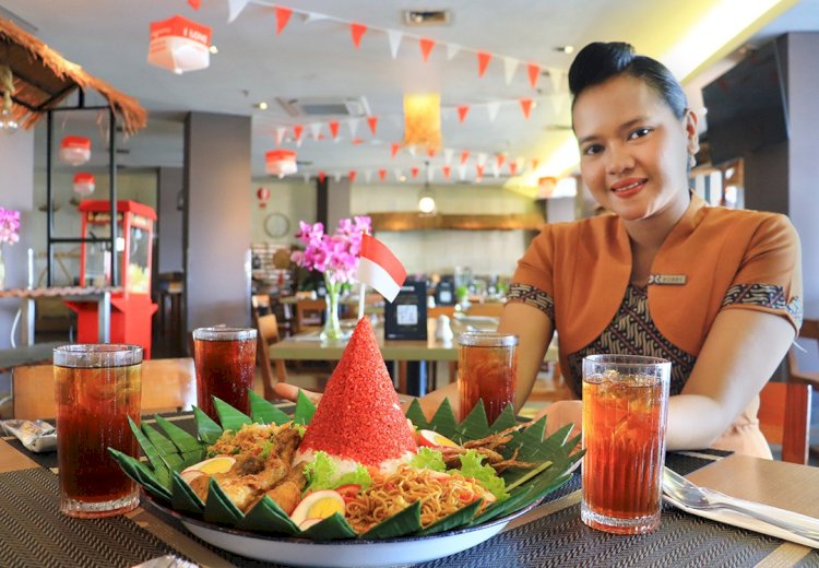 Nasi tumpeng IKN Batiqa Hotel/Foto:Maya Hasan