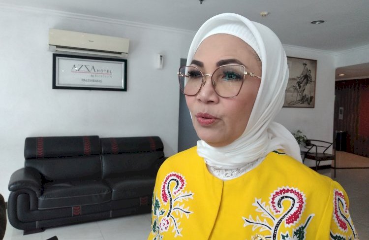 etua Harian Partai Golkar Sumatera Selatan (Sumsel), Hj RA Anita Noeringati/Foto: Dudi Oskandar