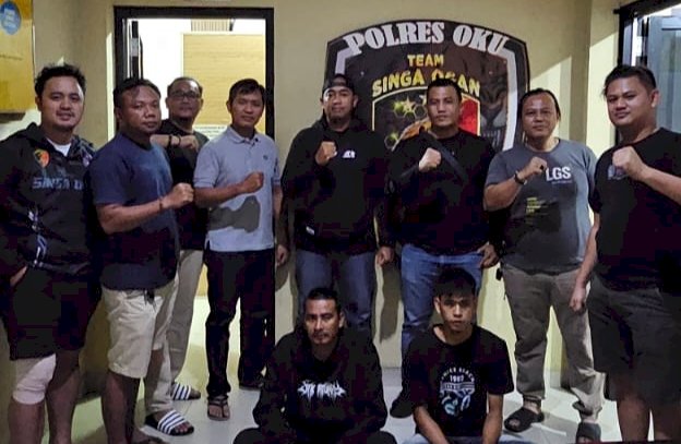 Tersangka diamankan di Polres OKU/ist