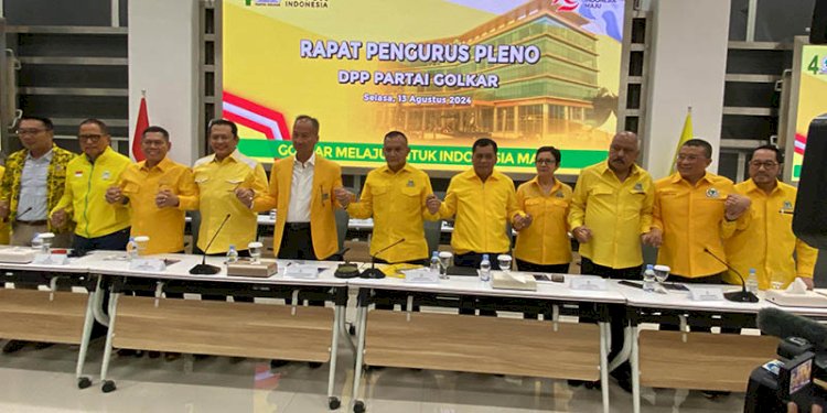 Rapat Pleno DPP Partai Golkar untuk memilih Plt Ketua Umum, Selasa (13/8)/RMOL