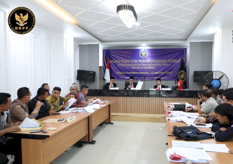 Dewan Kehormatan Penyelenggara Pemilu (DKPP) menggelar sidang pemeriksaan dugaan pelanggara Kode Etik Penyelenggara Pemilu (KEPP)/ist