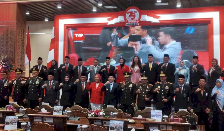 Suasana sidang paripurna istimewah DPRD Sumsel dengan agenda mendengarkan pidato kenegaraan Presiden Republik Indonesia, Joko Widodo/Foto: Dudi Oskandar