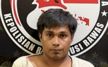 Pelaku Risman ditangkap Polisi lantaran jadi pengedar narkotika jenis sabu.(Dokumentasi Polres Musi Rawas)