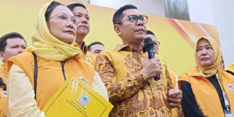 Ketua Steering Committee Rapimnas dan Munas Partai Golkar, Adies Kadir di DPP Golkar, Palmerah, Jakarta Barat pada Senin malam (19/8)./Ist