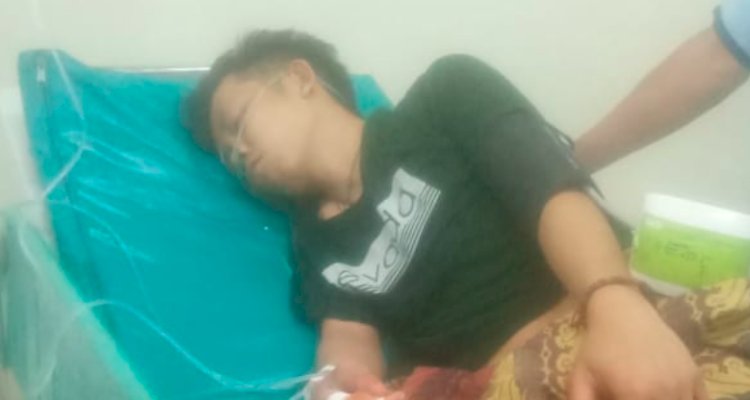 Korban Dandy saat mendapatkan perawatan di RSUD Palembang BARI. (Handout)
