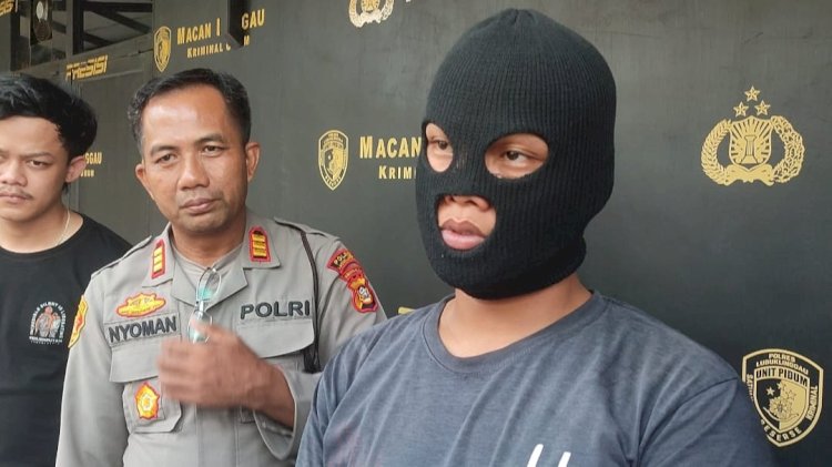 Pelaku Hendra Jaya diamankan Polisi usai menyerahkan diri dengan di jemput di daerah Selangit, Kabupaten Musi Rawas. (ist/rmolsumsel.id) 