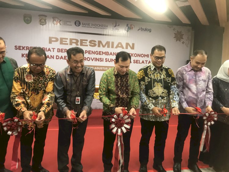 Peresmian Sekretariat Bersama OJK Sumsel Babel. (ist/rmolsumsel.id) 