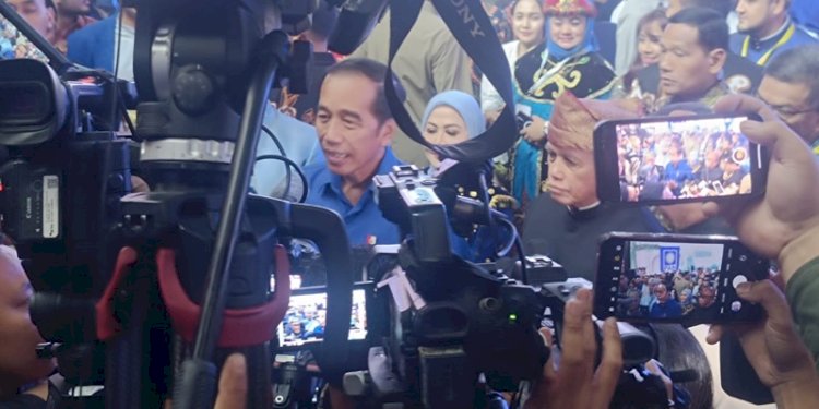 Presiden Joko Widodo (Jokowi) di Kempinski Grand Ballroom, Jakarta, Jumat malam (23/8)/RMOL