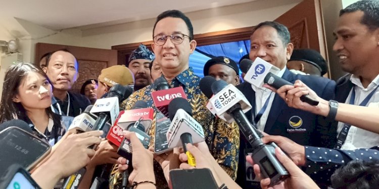 Anies Baswedan di JCC Senayan, Jakarta, Minggu malam (25/8)/RMOL