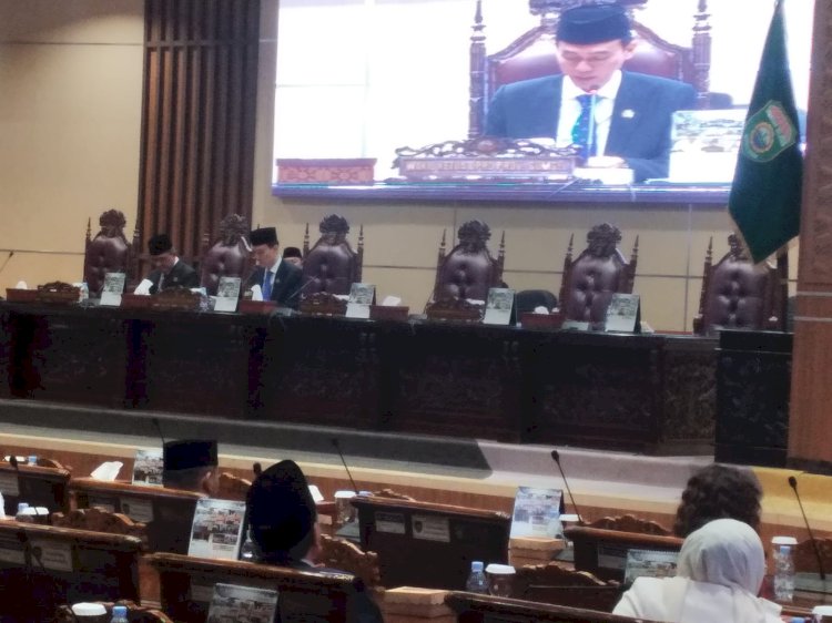 DPRD Provinsi Sumatera Selatan menggelar rapat paripurna  dengan agenda mendengarkan jawaban Gubernur atas pandangan umum fraksi-fraksi/ist