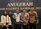Pemkab Muara Enim Raih Penghargaan Terbaik 1 Sumsel untuk Indeks Pembangunan Statistik