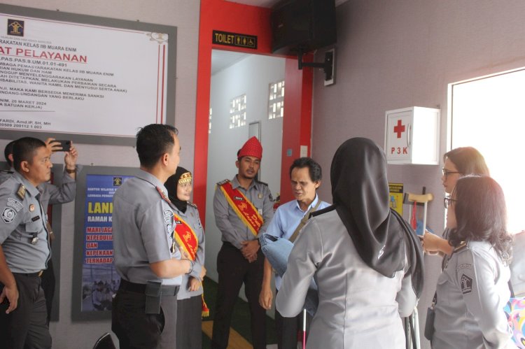 Kunjungan Ditjen PAS Kemenkumham. (ist/rmolsumsel.id) 