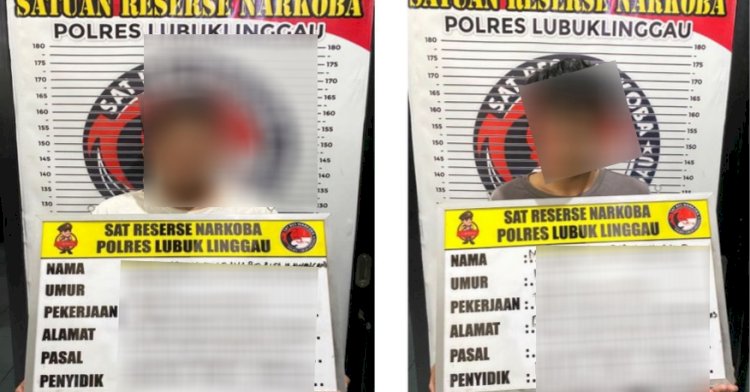 Dua tersangka diamankan di Polres Lubuklinggau/ist 