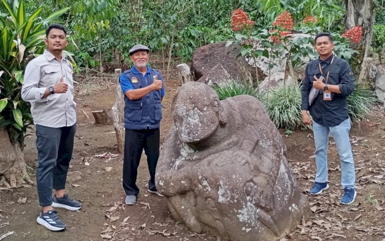 Situs megalitik tersebar di 16 kecamatan dari 24 kecamatan yang ada di Kabupaten Lahat antara lain di Kecamatan Pajar Bulan. (Handout)