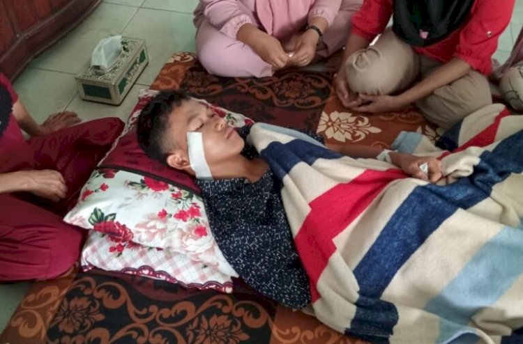 Deo (18), seorang remaja asal Desa Babatan, Kecamatan Lintang Kanan, menjadi korban begal motor yang terjadi pada Sabtu malam (15/9/24).  (Handout)
