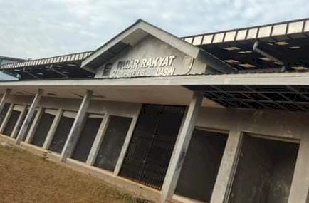 Pasar Cangkring Banyuasin. (ist/rmolsumsel.id) 