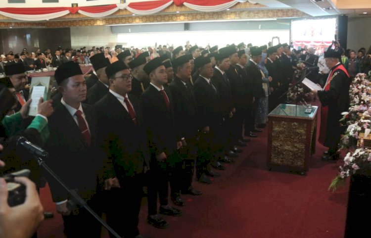 Sebanyak 50 anggota DPRD Kota Palembang terpilih untuk periode 2024-2029 resmi dilantik/ist