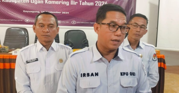 Ketua KPU OKI, Muhammad Irsan. (Hari Wijaya/rmolsumsel.id) 