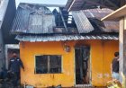 Kabel Pompa Air Konslet, Satu Rumah di Plaju Hangus Terbakar