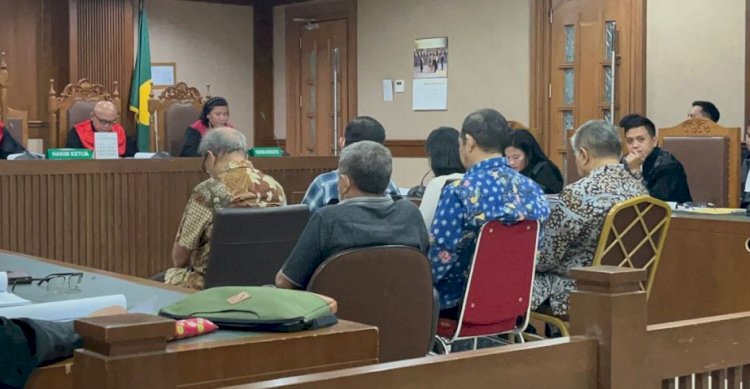 Susasana persidangan kasus korupsi dana pensiun Bukit Asam/ist