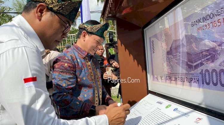 Kepala Kantor Wilayah Bank Indonesia sumatera selatan, Ricky P Ghozali saat menandatangi memorabila. (humas BI/rmolsumsel.id)