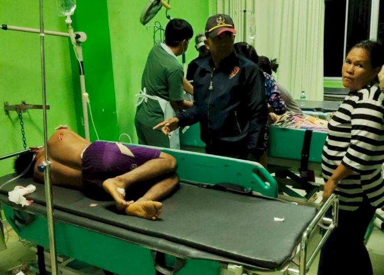Pelaku saat diamankan di Polsek Lubuklinggau Selatan.(Dokumentasi Polsek Lubuklinggau Selatan)
