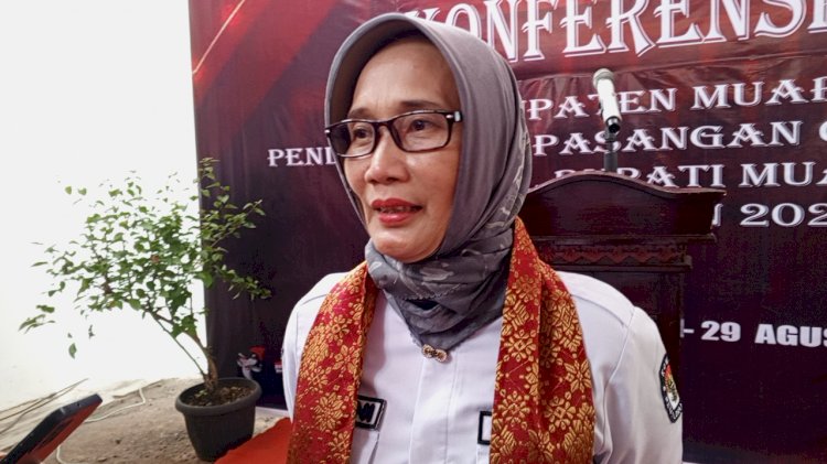  Ketua KPUD Muara Enim, Rohani. (Noviansyah/RMOLSumsel.id)