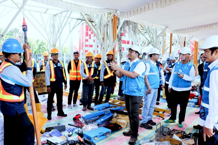 Suasana kegiatan gelar peralatan dan pasukan kontrak kesepakatan harga satuan.  (humas PLN/rmolsumsel.id)