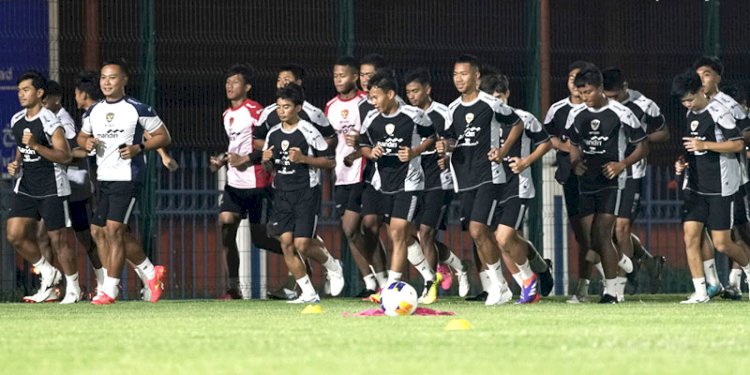 Tim U-17 Indonesia saat menyiapkan diri untuk menghadapi Kualifikasi Piala Asia U-17 2025/PSSI