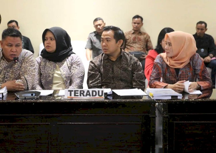 Dewan Kehormatan Penyelenggara Pemilu (DKPP) menggelar sidang pemeriksaan terkait dugaan pelanggaran Kode Etik Penyelenggara Pemilu (KEPP) di Polda Sumatera Selatan/ist