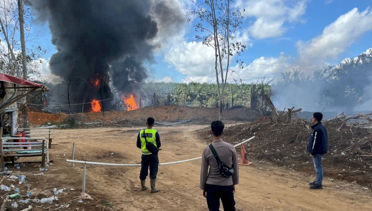 Tambang minyak illegal di Muba meledak/Foto:Dokumen