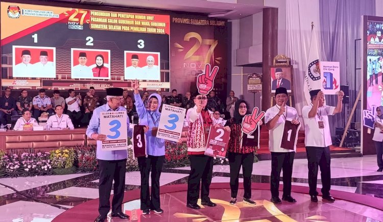 Tiga Calon Gubernur Sumsel/ist