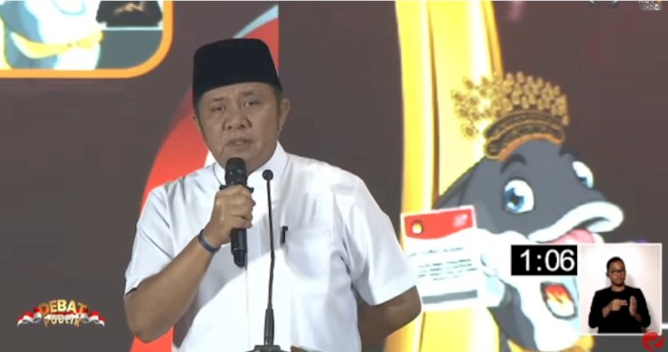 Calon Gubernur nomor urut  1, Herman Deru dalam debat Pilgub Sumsel/handout