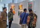 Kunjungi Pameran Seni Rupa Pelajar di Jakabaring, Ketua Komisi V DPRD Sumsel Kagum dengan Dua Karya Lukisan Ini
