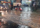 Hampir Dua Jam Diguyur Hujan, Sejumlah Wilayah di Palembang Tergenang Banjir 