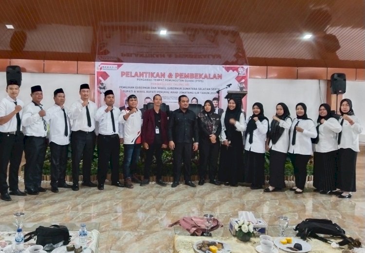 Sebanyak 292 Anggota Pengawas Tempat Pemungutan Suara (PTPS) se-Kabupaten Penukal Abab Lematang Ilir (PALI) resmi dilantik/ist