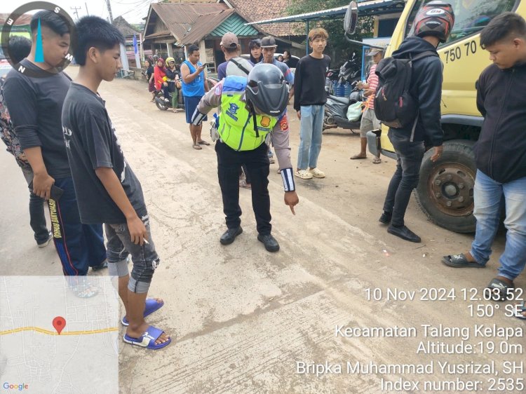 Lokasi kecelakaan maut yang menewaskan guru SMP 3 Banyuasin/ist