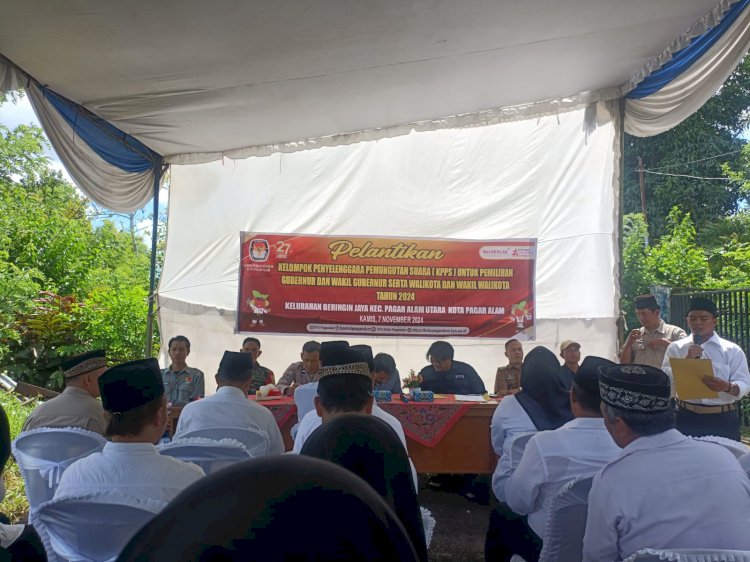 Pelantikan KPPS TPS Khusus Lapas Pagar Alam (Handout)