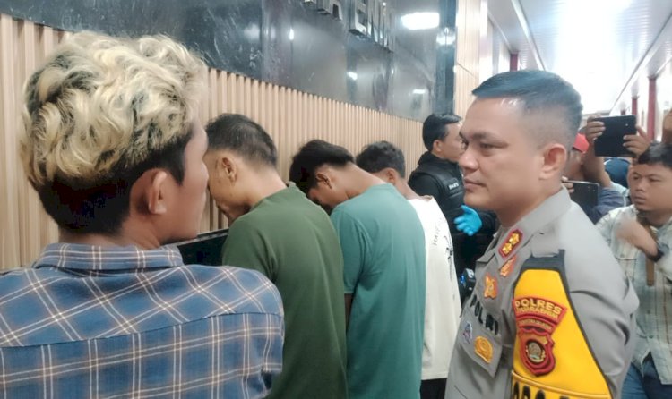 Kapolres Muara Enim AKBP Jhoni Eka saat press rilis/ist