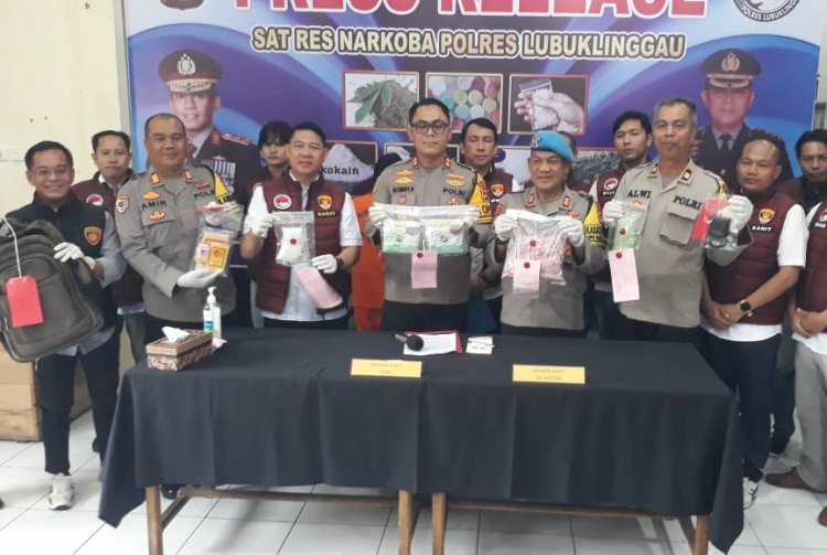 Polres Lubuklinggau menggelar pres rilis ungkap kasus narkoba/ist