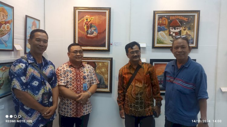 Pada hari keempat pameran, Kamis (14/11), beberapa lukisan pelajar terjual, termasuk dua lukisan berjudul Belalang dan Embers of Heritage from South Sumatera. Kedua lukisan tersebut dibeli oleh Kepala Bidang  Pendidikan Khusus Layanan Khusus Disdik Provinsi Sumsel Basuni, S.Pd., M.M, sebagai bentuk dukungan dan apresiasi terhadap bakat para seniman muda.(Ist/rmolsumsel.id)